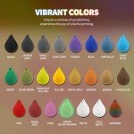 Overture 1.75mm Rainbow PLA Filament 1kg Spool