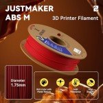 JUSTMAKER Black ABS Matte 3D Printer Filament