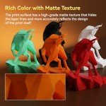 JUSTMAKER Black ABS Matte 3D Printer Filament