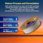 JUSTMAKER Black ABS Matte 3D Printer Filament