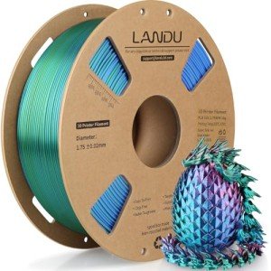Tri-Color Silk PLA Filament 1.75mm 1Kg