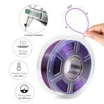 Transparent 1.75mm Color Changing PETG Filament 1kg
