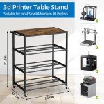 3D Printer Filament Storage Cart with Wheels