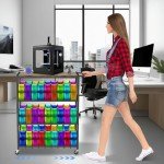 3D Printer Filament Storage Cart with Wheels