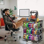 3D Printer Filament Storage Cart with Wheels