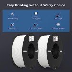Creality 1.75mm White PLA Filament 2KG Bundle