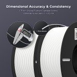 Creality 1.75mm White PLA Filament 2KG Bundle