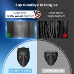 Black 1.75mm PLA+ Filament - Neatly Wound