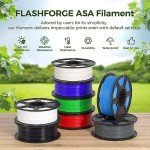 Flashforge ASA 1.75mm Black Filament 1kg Spool