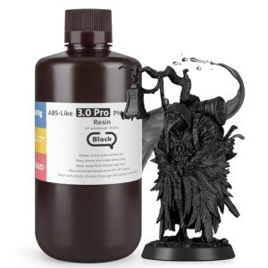 ELEGOO Low Viscosity Black 3D Printer Resin 1000G