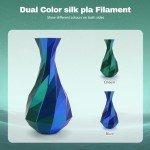 Silk PLA Filament 1.75mm Dual Color - 1KG Spool