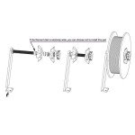 Befenybay Concentric Spool Filament Holder Rack