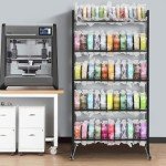 5-Tier Metal 3D Printer Filament Storage Rack