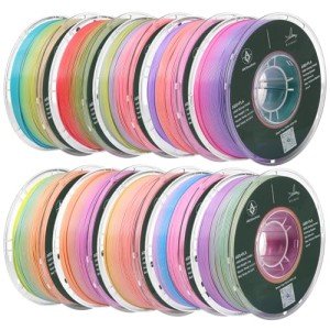 Rainbow Gradient PLA 3D Printer Filament - 10 Roll Set