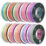 Rainbow Gradient PLA 3D Printer Filament - 10 Roll Set
