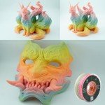 Rainbow Gradient PLA 3D Printer Filament - 10 Roll Set