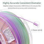 Rainbow Gradient PLA 3D Printer Filament - 10 Roll Set