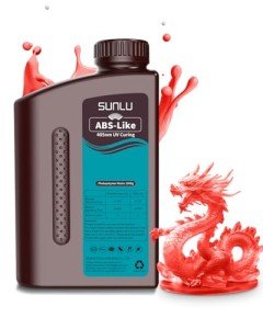 SUNLU 1000G ABS-Like 3D Printer Resin - Clear Red