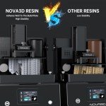 NOVA3D Low Odor Rigid 3D Printer Resin