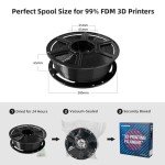 Flashforge 1.75mm Black PLA 3D Printer Filament