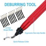 Deburring Tool Set with 15 High-Speed Blades