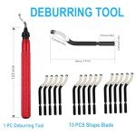 Deburring Tool Set with 15 High-Speed Blades