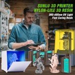 SUNLU Nylon-Like 3D Printer Resin, 2000g Black