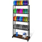 5-Tier Metal Filament Storage Rack for 3D Printing