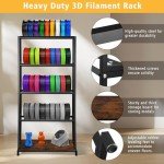 5-Tier Metal Filament Storage Rack for 3D Printing
