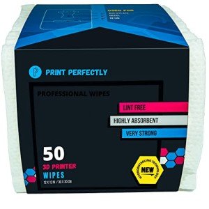 50-Pack Lint Free Wipes for 3D Printing