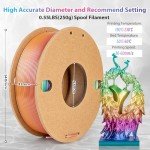 Rainbow Silk PLA Filament 1.75mm for 3D Printing