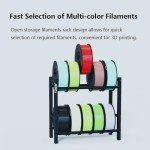 Heavy Duty 3D Printer Filament Storage Rack - 10 Rolls