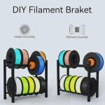 Heavy Duty 3D Printer Filament Storage Rack - 10 Rolls