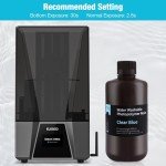 ELEGOO Water Washable 3D Printer Resin - Clear Blue