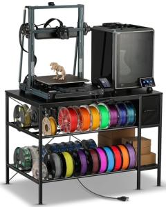 Heavy Duty 3D Printer Stand with Filament Storage