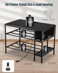 Heavy Duty 3D Printer Stand with Filament Storage