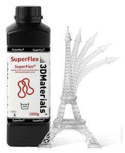 SuperFlex 3D Printer Resin 80A - 1000g Clear
