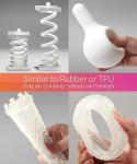 SuperFlex 3D Printer Resin 80A - 1000g Clear