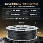SUNLU Easy PA 1.75mm Nylon Filament 1kg
