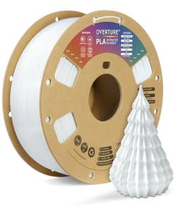 OVERTURE 1.75mm PLA Filament - Cold White 1kg