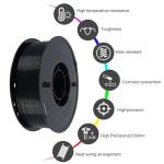 Kingroon Nylon 3D Printer Filament, Black 1kg