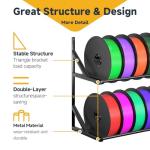 Heavy Duty 3D Printer Filament Storage Rack