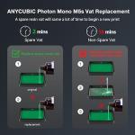 Original Photon Mono M5s/M5s Pro Resin Vat 10.1inch Metal UV Resin Tank with 1Pc Pre-Installed ACF Film Compatible with Anycubic Photon Mono M5s/M5s Pro LCD,NOT for Photon Mono M5