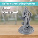 Polymaker ABS Filament 1.75mm Grey, 3kg 3D Printing Filament, PolyLite ABS 3D Printer Filament, Heat Resistant, Strong & Durable, Dimensional Accuracy +/- 0.03mm