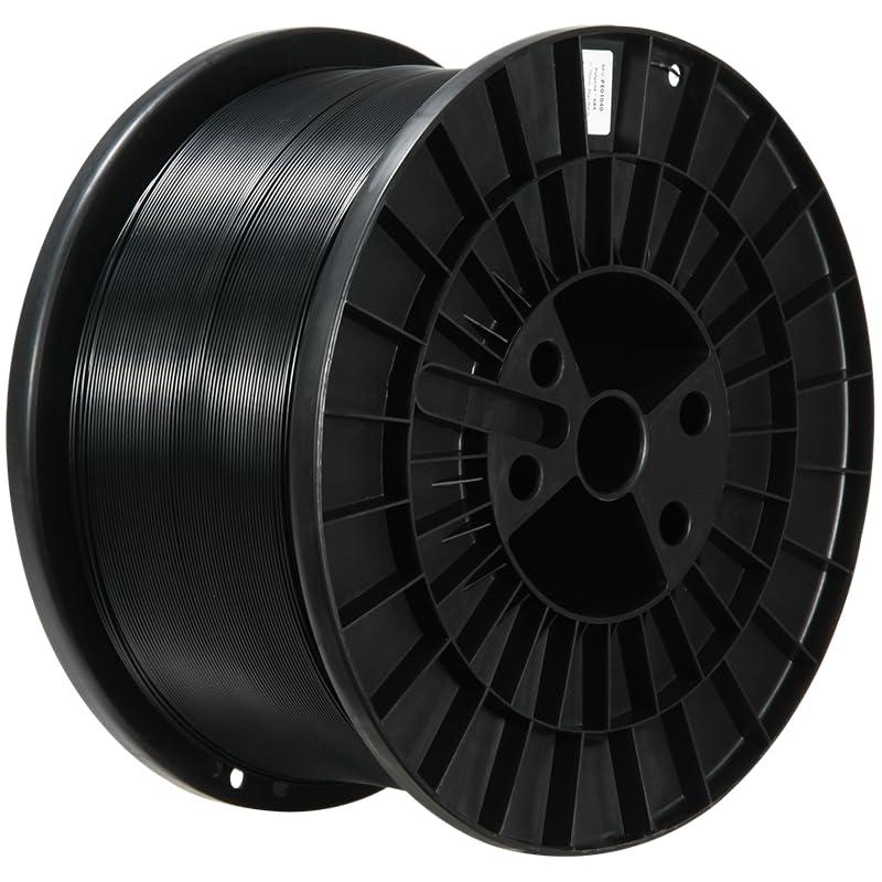 Polymaker 5kg ABS Filament 1.75mm Black, 3D Printer Filament 1.75mm Heat Resistant - PolyLite Black ABS 3D Printing Filament 1.75mm Cost Effective Large Spool, Strong & Durable