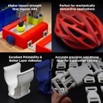 Polymaker 5kg ABS Filament 1.75mm Black, 3D Printer Filament 1.75mm Heat Resistant - PolyLite Black ABS 3D Printing Filament 1.75mm Cost Effective Large Spool, Strong & Durable