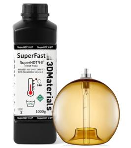 SuperHDT V-0 Flame-Retardant 3D Printer Resin