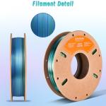 Dual Color 3D Printer PLA Filament 1.75mm - Blue Green