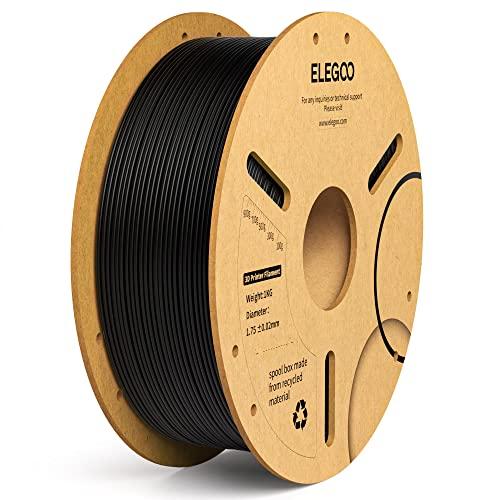 ELEGOO 1KG Black PLA Plus Filament 1.75mm