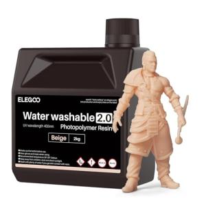 ELEGOO Water Washable 3D Printer Resin 2000g